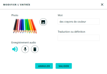 Créer un dictionnaire multimédia avec Logilex Créer un dictionnaire multimédia avec Logilex