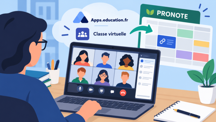 Classe virtuelle et emploi du temps numérique